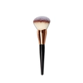 Professional makeup brush with rose gold ferrule, black handle and soft duo-fiber bristles - 211 Round Powder & Blush Brush