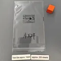 Clear 14x24cm self-adhesive plastic warning bags for packaging with safety notices - 14x24cm