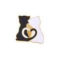 Black and White Cat Heart Tail