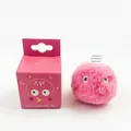 Pink plush chirping bird cat toy with interactive catnip and decorative packaging box - Plush with Eyes Pink (Bird Sound)