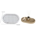 Ovale siliconen mal met kralenrand voor DIY trays van 21,3 cm bij 13,3 cm bij 2,1 cm - Kralen Ovalen Dienblad - Groot