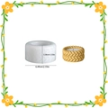 Woven texture round silicone mold for DIY resin candle holders and storage boxes - 2-Layer Woven Rope Storage Box (Mold)