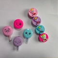 Stackable bear highlighters in pastel pink, purple, and blue colors for students - Bulk Packaging / New Monster Style