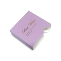 Elegante confezione regalo in cartoncino lavanda opaco con scritte dorate Best Wishes - Viola Con Testo (copertina Separata); 11*11*2cm