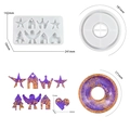 Specifiche dettagliate delle dimensioni per stampi in silicone fai-da-te angelo e casa - D3681+D3676 Set
