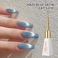 XEIJAYI haze blue cat's eye nail polish with 10ml satin finish for UV/LED curing - Haze Blue Satin Cat Eye