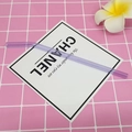 Transparent purple bent glass drinking straw made of heat-resistant borosilicate - 8*200mm / Lilac Purple Bent