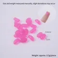 Mini-Harz-Gummibärchen in Rosa für DIY-Bastelarbeiten und Puppenhaus-Deko, 1 cm x 0,4 cm - 1cm Kleine Hellrosa Geleebohne