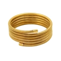 Minimalist multi-layer spring cuff bracelet in polished golden stainless steel finish - Ordinary Band 5-Layer / Gold