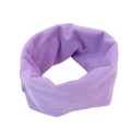 Detailed view of the soft purple knitted pet grooming earmuff with elastic texture - S / Purple