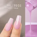 Vernis à ongles gel végétal Y031 violet doux avec finitions mate et brillante - Y-031 Pourpre Lotus Condensé