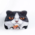 Pinza per capelli a forma di gatto calico con motivi creativi nero bianco e arancio - Piccolo gatto calico (D18-1-13)
