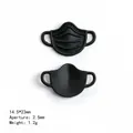 Ciondolo maschera nera a cartone animato per gioielli medici fai da te 14,5x23mm - 14.5*23mm / Maschera Nera