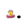 Enamel kitten paw high-five pin badge featuring PARTNER ribbon design for backpacks - High-five Paw-Partner