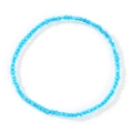 Bracelet empilable en perles bleu ciel translucides pour couple et usage quotidien - Bleu ciel
