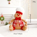 Detalle de peluche de hombre de jengibre con dimensiones 22cm e información de 200g - Hombre de Jengibre Sentado