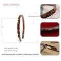 Brown tortoiseshell cellulose acetate headband with anti-slip teeth and metal tips - Brown