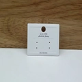 S925 sterling silver certification card for handmade jewelry with textured finish - 4-Hole Earring Card (4.6*3.5cm)