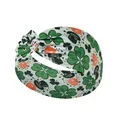 St. Patrick's Day white yoga headband with green clover and leprechaun hat pattern - FC11-5 Holiday Elements Mix