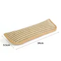Sisal cat scratching mat with woven stripe pattern and 34cm x 9.5cm dimensions - Catnip Bag Large