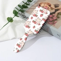 Schattige haarborstel met kat- en aardbeipatroon, luchtkussen en lang handvat voor meisjes - Aardbei Kat Stijl (B)