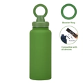 Green matte sport water bottle with 1L capacity and magnetic phone holder feature - 1 L / Army Green