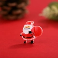 Miniature Christmas Santa Claus resin charm with red gift bag for DIY accessories - No.13 Santa with Gift Bag