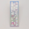 Holographic cartoon bear and rabbit stickers with rainbow and cloud motifs - Rabbit Rainbow Cloud