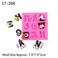 Pink Halloween letter silicone mold for fondant and chocolate DIY crafts - 7#-HALLOWEEN Letters / Pink
