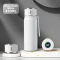 Smart LED display vacuum insulated 316 stainless steel bottle in Snow Peak White - 450ml / Smart Temperature Display / Snow White