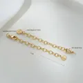 7cm 14K gold filled extension chain with lobster clasp and round tag for DIY jewelry - Queen Portrait Round Tag 14K Gold Plated
