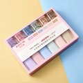 Set of 6 aesthetic soft-tip highlighters in mild colors for students and journaling - Soft Sweet Series (6 PCS)