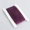 Deep purple double-sided velvet ribbon wound on white card for DIY crafts and decor - Paper Card Style (33#)