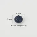 Cuenta de resina de fruta estrella azul miniatura para manualidades, 1.2x0.9cm, peso 0.8g - Arándano azul oscuro mediano-1.2cm