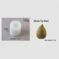 3D realistic fig shaped silicone mold for DIY handmade scented candles and soap - T12 Whole Fig