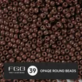 Brown 4mm solid color lacquered glass seed beads for DIY jewelry making accessories - EU 39