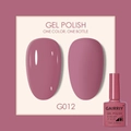 Deep rose gel polish color G012 in 7.5ml bottle with glossy and matte finish effects - Dusty Rose (012)