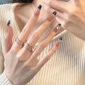 Coffee French Crystal Heart (N5097)