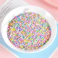 Confettis en argile macaron 1,5x3mm pour décorations DIY de maisons de poupées et gâteaux - Vermicelles Macaron Fins / Pack de 500g
