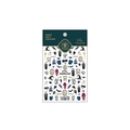 5D stereoscopic Halloween nail stickers with pumpkins and ghosts, model TS-1840 - Halloween Night(TS-1840)