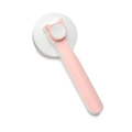 Cepillo de aseo rosa y blanco para mascotas con botón de orejas de gato y mango ergonómico - Caja de Color / Rosa