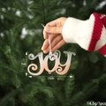 Pink glitter gradient JOY letter pendant for Christmas tree hanging decoration - Pink Gradient Letters JOY