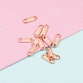 Roségoldene Edelstahl-Anhänger für DIY-Schmuckherstellung und Verlängerungsketten - 5*10 / Roségold