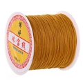 Golden 72 Jade Thread on white spool for handcrafted jewelry and necklace weaving - Khaki/Earth Yellow