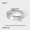 Detalle de pulsera de serpiente plateada de 19cm con dimensiones y peso de 53 gramos - Pulsera de Plata
