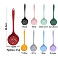 Silicone slotted spoon available in nine colors including red, black, and pink - Skimmer / Red