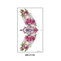 Tatuaggio temporaneo mandala floreale rosa per sottoseno e body art creativa - WM-XT006