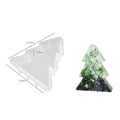 Translucent Christmas tree silicone mold for resin with dried flower finished sample - Christmas Tree