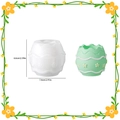 Easter egg silicone resin mold with bunny and flower patterns for DIY storage jars - Easter Egg - Base