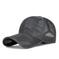 Casquette de baseball en mesh camouflage gris foncé avec logo Sport ajustable - Réglable / Gris foncé